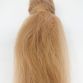 Włosy moherowe dla lalek 15cm - BLOND ciemniejszy